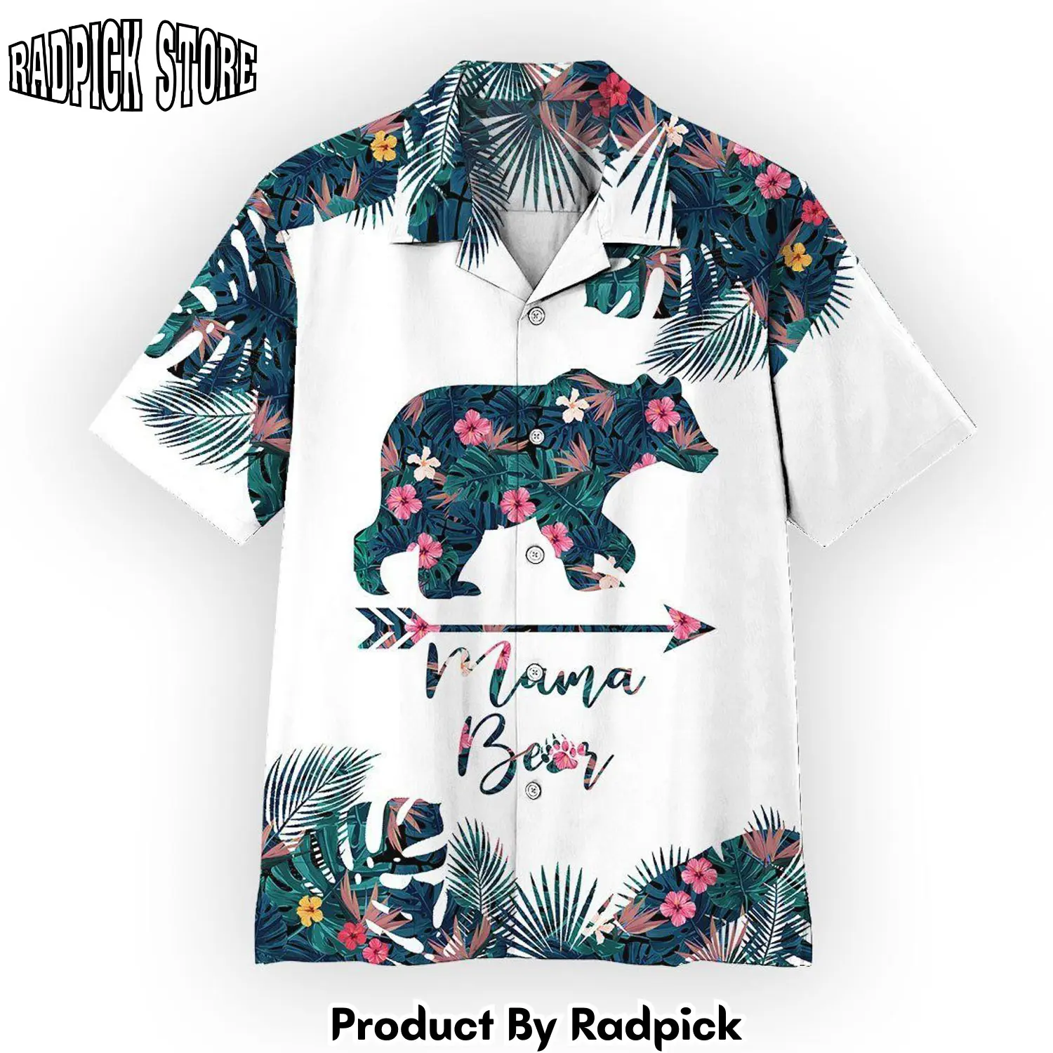 Radpick 3d mama bear mothers day gift hawaii shirt rp292578